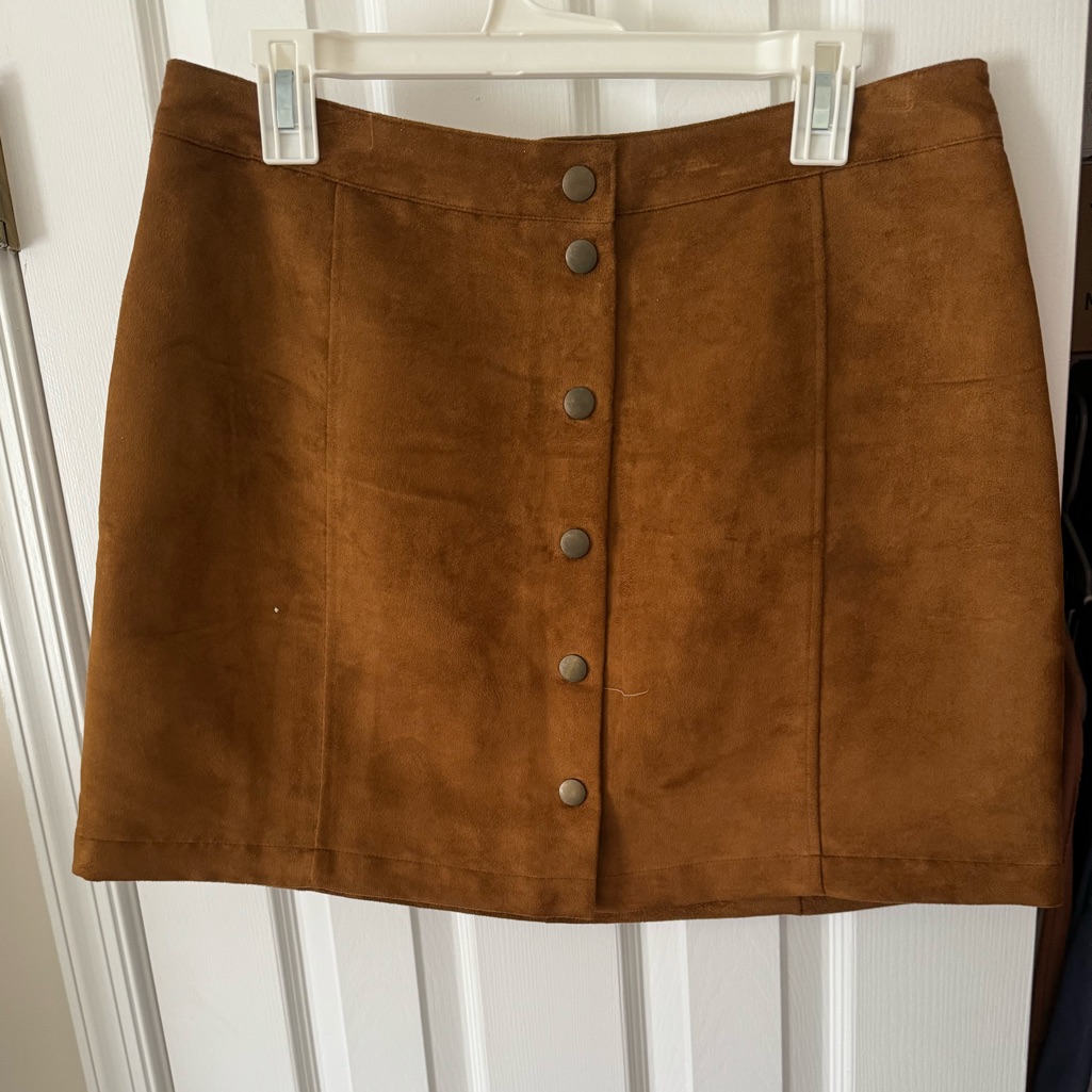 Old Navy Camel Suede Skirt